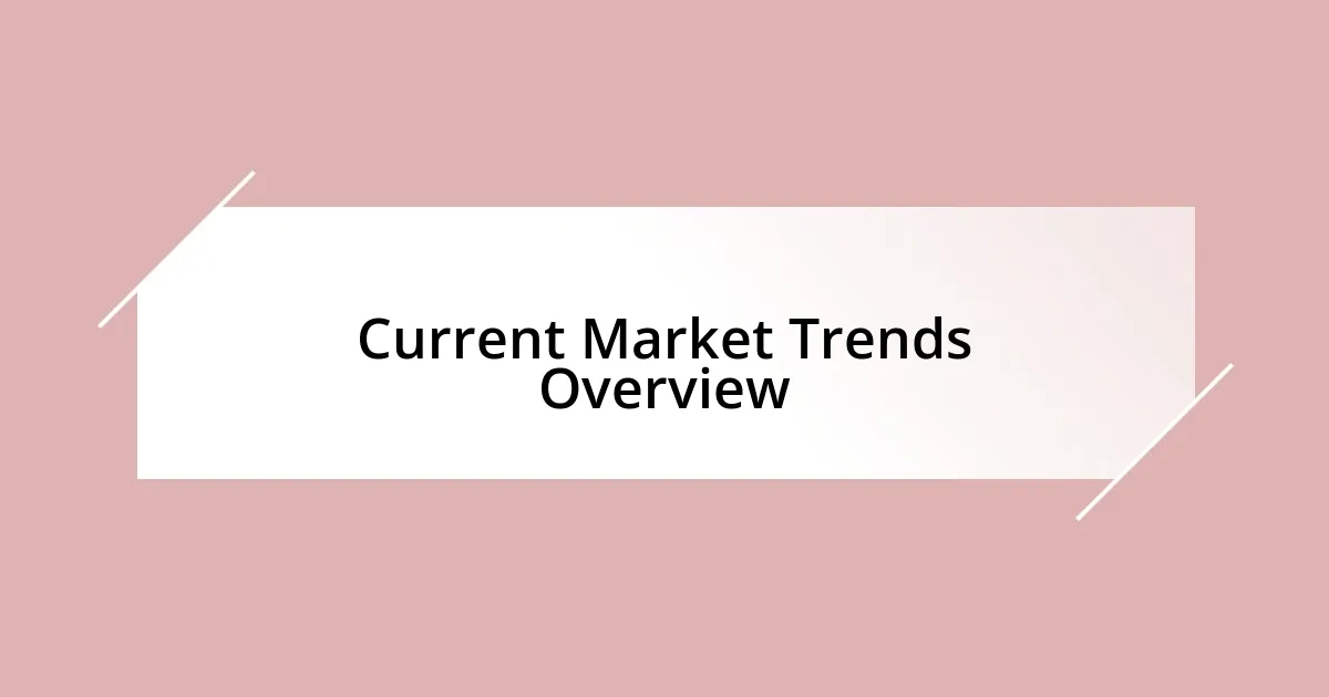 Current Market Trends Overview